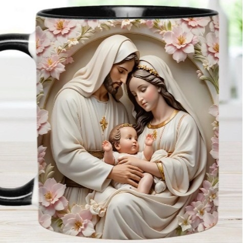 Holy Family Κεραμική Κούπα, Δημιουργικό Στυλ, Εξατομικευμένος Σχεδιασμός, Παγκόσμια Χρήση