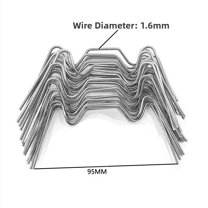 Клип за закрепване на стъклена плоча за оранжерия, неръждаема стомана, 35 g, Z клип 1.4×5 cm, W клип 7.5×3.4 cm; за панели със стъкло и мрежа.