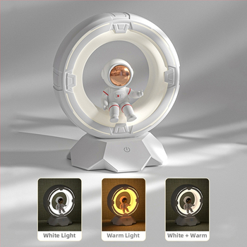 Νυχτερινό φως με σχέδιο αστροναύτη για κοριτσίστικο δωμάτιο, υλικό καλύμματος PC, ενσωματωμένη μπαταρία, διακόπτης αφής (Τύπος: Νυχτερινό φως; Σχέδιο: Αστροναύτης/Πλανήτης; Υλικό καλύμματος: PC; Τροφοδοσία: Ενσωματωμένη μπαταρία; Διακόπτης: Αφή)