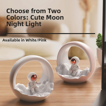 Νυχτερινό φως με σχέδιο αστροναύτη για κοριτσίστικο δωμάτιο, υλικό καλύμματος PC, ενσωματωμένη μπαταρία, διακόπτης αφής (Τύπος: Νυχτερινό φως; Σχέδιο: Αστροναύτης/Πλανήτης; Υλικό καλύμματος: PC; Τροφοδοσία: Ενσωματωμένη μπαταρία; Διακόπτης: Αφή)