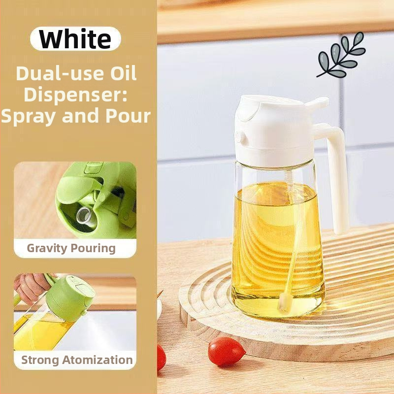 Stiklinis alyvos purkštuvas, dvigubai naudojimui, su automatiniais atidarymu ir uždarymu bei siurbimo doze