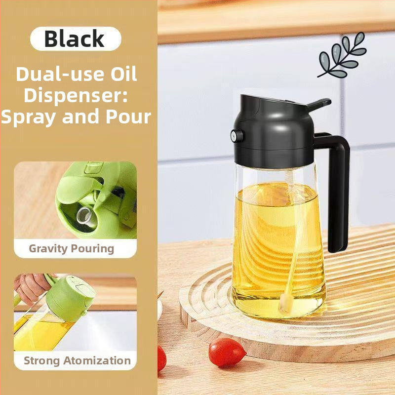 Stiklinis alyvos purkštuvas, dvigubai naudojimui, su automatiniais atidarymu ir uždarymu bei siurbimo doze