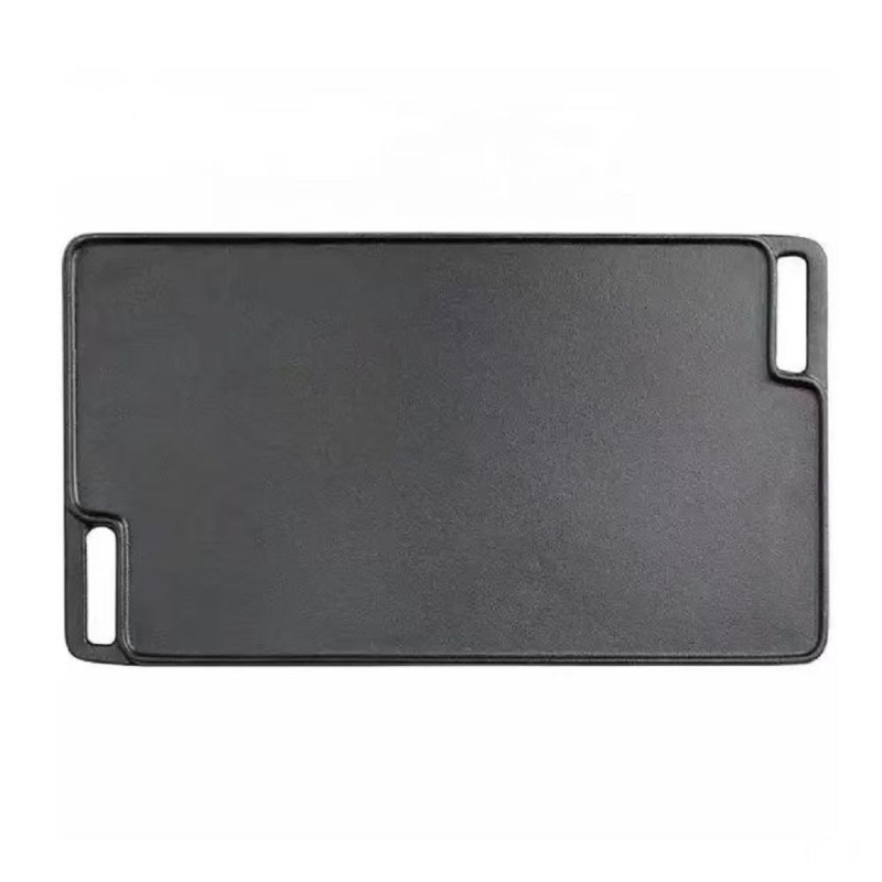 Lauko keta grilio keptuvė, dvipusė, kvadratinė forma, be dangos, svoris 3.8 kg