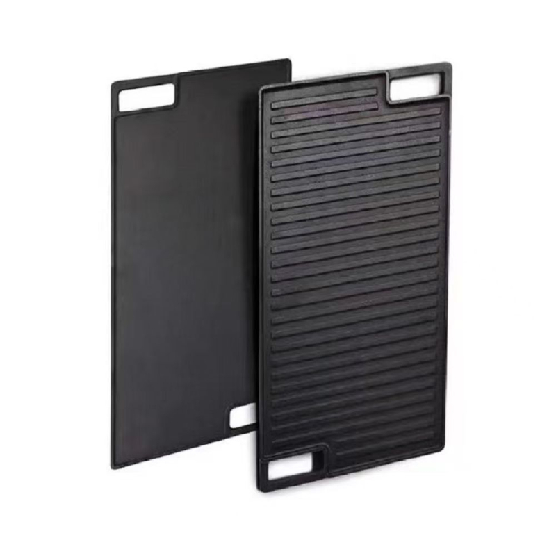 Lauko keta grilio keptuvė, dvipusė, kvadratinė forma, be dangos, svoris 3.8 kg