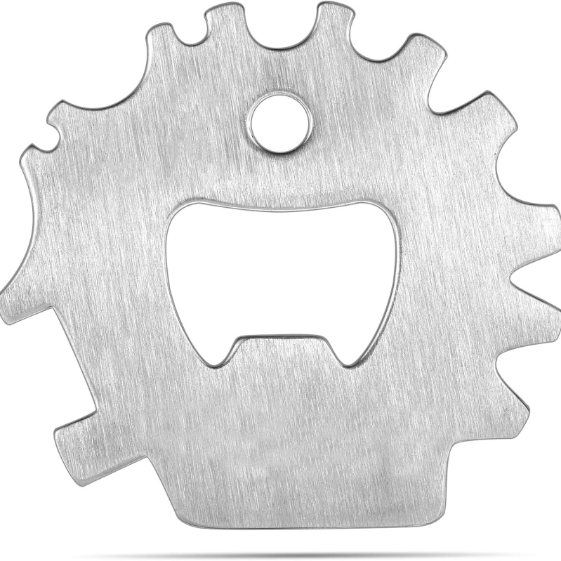 Nerūsējošā tērauda grila skrāpis ar nerūsējoša tērauda sariem un rokturi, kastē 100 gab.