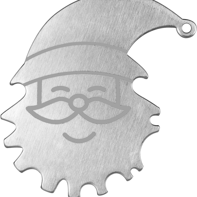 Nerūsējošā tērauda grila skrāpis ar nerūsējoša tērauda sariem un rokturi, kastē 100 gab.