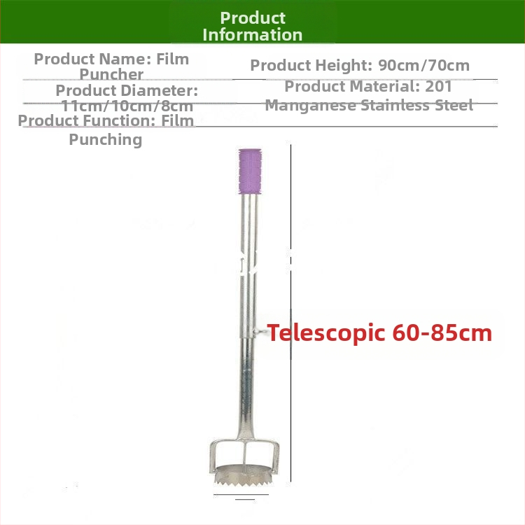 Mulchfilm lõhkuja – perforeerib plastkile köögiviljade taimede jaoks, põllumajanduse tööriist, bränd Consultation