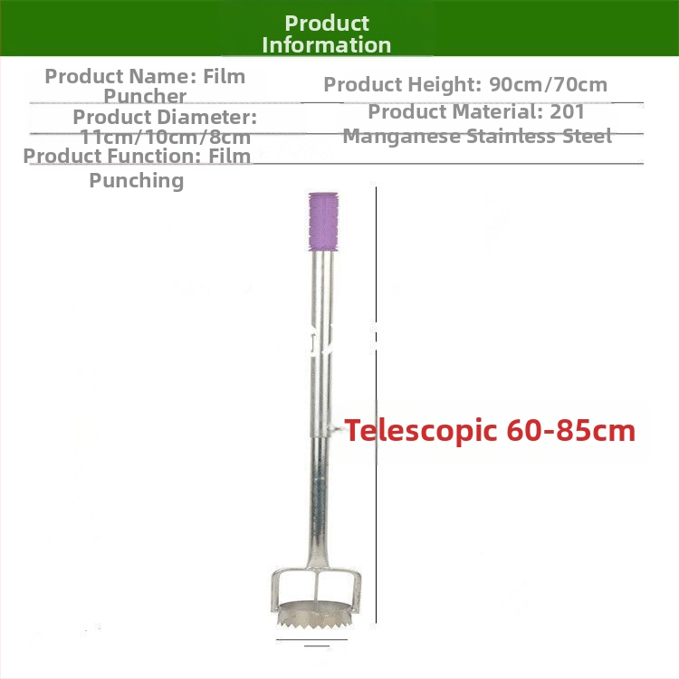 Mulchfilm lõhkuja – perforeerib plastkile köögiviljade taimede jaoks, põllumajanduse tööriist, bränd Consultation