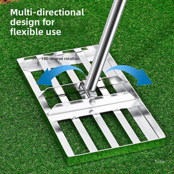 Εργαλείο επιπεδωσης γκαζόν - οριζόντιο σχέδιο, επίπεδο άμμου, κηπουρικό εργαλείο από ανοξείδωτο ατσάλι (Άνοιξη 2023)