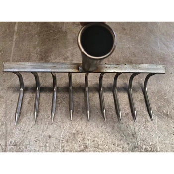 Weike greblă agricolă din oțel pentru afânarea solului și arătura, cu dinți de 9 și 12, unelte de grădină