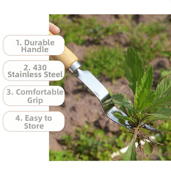 Φτυάρι από ανοξείδωτο ατσάλι για οικιακή κηπουρική — εργαλείο ζιζανίων, αφαίρεση ριζών και μεταφύτευση σπορόφυτων | Υλικό: Ανοξείδωτο ατσάλι; Τύπος: Φτυάρι; Εφαρμογές: Κήποι, Κηπουρική; Εισαγωγή: Όχι; Μάρκα: Συμβουλευτείτε την Υπηρεσία Πελατών