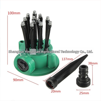 ABS ακροφύσιο ψεκαστήρα κήπου – Πολυκεφαλικός ποτίστρας, μάρκα Yingxuan WATERBIRD, για οικιακή κηπουρική, γεωργία και δημόσιους χώρους πρασίνου