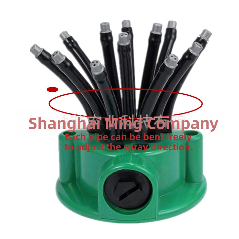 ABS накрайник за пръскане за градина – Многоглавен поливател, Yingxuan WATERBIRD, за домашно градинарство, земеделие и обществени зелени площи