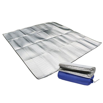 Αναδιπλούμενο εξωτερικό χαλάκι PVC με μόνωση αλουμινόφυλλου, για κάμπινγκ, πικ νικ, σκηνή και μωρό που σέρνεται (PVC; αλουμινόφυλλο; αναδιπλούμενο; κατάλληλο για κάμπινγκ/πικ νικ/σκηνή/βρεφικό σέρσιμο)