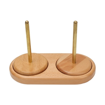 Ξύλινο ράφι κλωστής – μάρκα Shunjia, κυκλικός ξύλινος στύλος, μοντέρνο μινιμαλιστικό στυλ