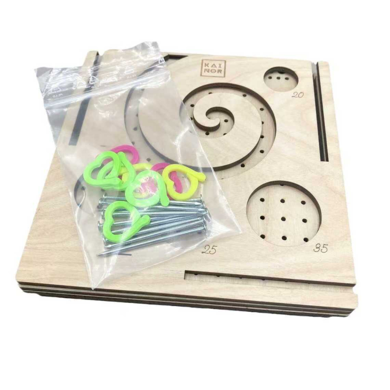 Многофункционална дървена купа за прежда и кутия за плетене, Basswood, домашна употреба, американски стил