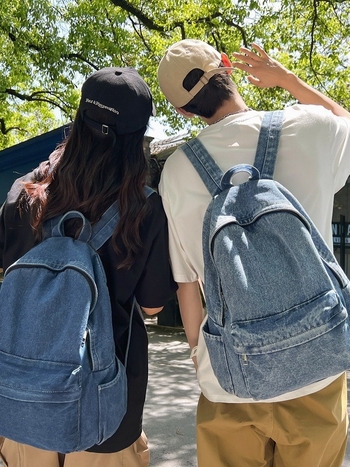 Τζιν σακίδιο, χωρητικότητας 20–35 L, για 14 ιντσών φορητό, με ιμάντες αερομαξιλαριού, αστικός μινιμαλισμός