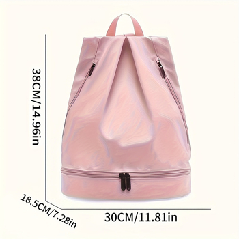 Feihong Εξωτερική αδιάβροχη τσάντα για κολύμβηση με διαχωρισμό στεγνό-υγρό, αποθήκευση στην παραλία, πολυεστέρας