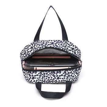 Σακίδιο μαθητών 3 σε 1, πολυεστέρας, αναπνεόμενο, ανθεκτικό στη φθορά, καμπύλοι ιμάντες ώμου, ριγέ μοτίβο, για γυμνάσιο