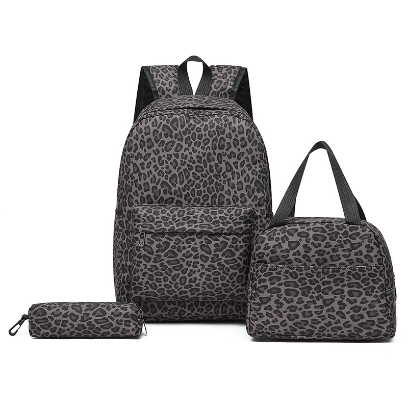 Σακίδιο μαθητών 3 σε 1, πολυεστέρας, αναπνεόμενο, ανθεκτικό στη φθορά, καμπύλοι ιμάντες ώμου, ριγέ μοτίβο, για γυμνάσιο