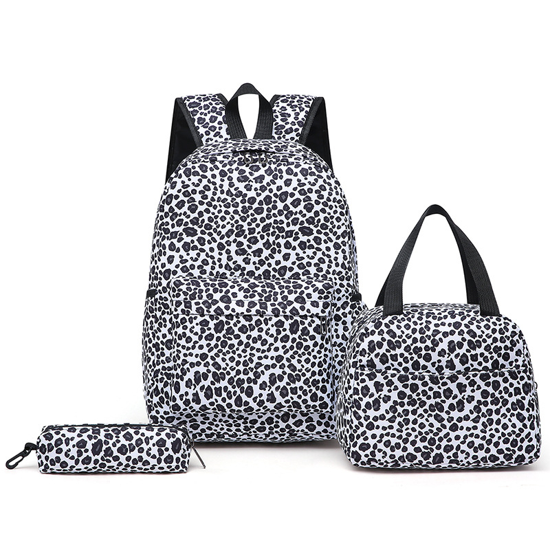 Σακίδιο μαθητών 3 σε 1, πολυεστέρας, αναπνεόμενο, ανθεκτικό στη φθορά, καμπύλοι ιμάντες ώμου, ριγέ μοτίβο, για γυμνάσιο