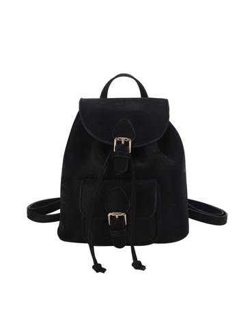 Τσάντα χιαστί/πλάτης διπλής χρήσης, bucket στιλ, PU υλικό, κλείσιμο με κορδόνι, επένδυση πολυεστέρα.