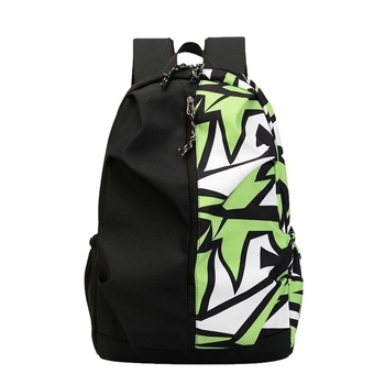 Beifanxi graffiti nylon hátizsák diákok számára, divatos kampus hátizsák laptop rekesszel és telefon- és ID-zsebekkel