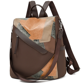Γυναικείο σακίδιο πλάτης 2024 Νέος, Απλός Σχεδιασμός, Αντικλοπή, Αδιάβροχο, Υλικό Oxford PU, Χωρητικότητα Κάτω από 20 L