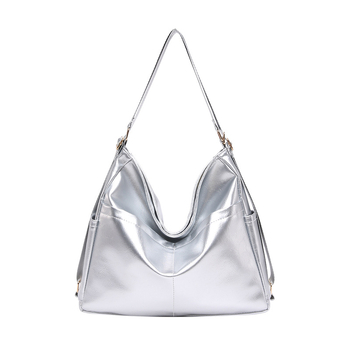 Τσάντα Tote PU, στυλ street-trend, οριζόντιο τετράγωνο σχήμα, φερμουάρ, εσωτερική θήκη για κινητό