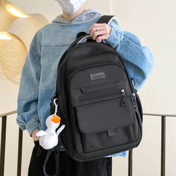 Unisex σακίδιο πλάτης για φορητό υπολογιστή 15 ιντσών, Oxford ύφανση, χωρητικότητα κάτω από 20 L, αναπνέοντες καμπύλοι ιμάντες ώμου, αστικός μινιμαλιστικός σχεδιασμός