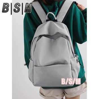 Σακίδιο πλάτης από Oxford ύφασμα, καμπύλος ιμάντας ώμου, μονόχρωμο μοτίβο, επένδυση από πολυεστέρα, ανθεκτικό στη φθορά