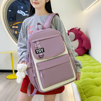 Σχολική σακίδιο από νάιλον, χωρητικότητα 36–55 L, συμβατή με φορητό 16 ίντσες, ιμάντες με αερό-μαξιλάρι, επένδυση πολυεστέρα