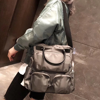 Σακίδιο πλάτης σε κορεατικό στυλ από νάιλον με πολλές θήκες – διαπνοή, αδιάβροχο, ανθεκτικό, στυλ δρόμου, εσωτερικό διαμέρισμα, unisex