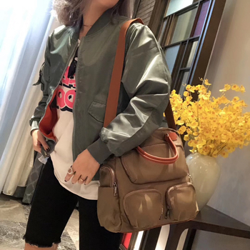 Σακίδιο πλάτης σε κορεατικό στυλ από νάιλον με πολλές θήκες – διαπνοή, αδιάβροχο, ανθεκτικό, στυλ δρόμου, εσωτερικό διαμέρισμα, unisex