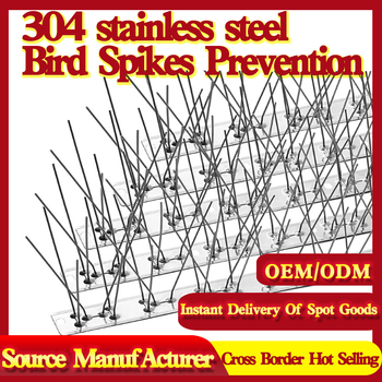 Колчета против птици със стоманена основа – издръжлив репелент; Тип: прогонване и предотвратяване на птици; Материал: неръждаема стомана; Артикул: AT-41; Назначение: защита на ландшафта