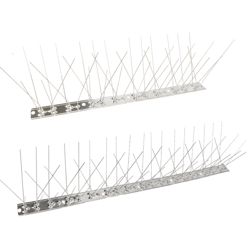 Колчета против птици със стоманена основа – издръжлив репелент; Тип: прогонване и предотвратяване на птици; Материал: неръждаема стомана; Артикул: AT-41; Назначение: защита на ландшафта