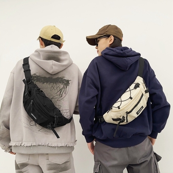 Ανδρική τσάντα crossbody, μεγάλη χωρητικότητα, νάιλον, φερμουάρ, εσωτερική τσέπη με φερμουάρ, αστικός στυλ (Υλικό: νάιλον; Άνοιγμα: φερμουάρ; Εσωτερική τσέπη: φερμουάρ)