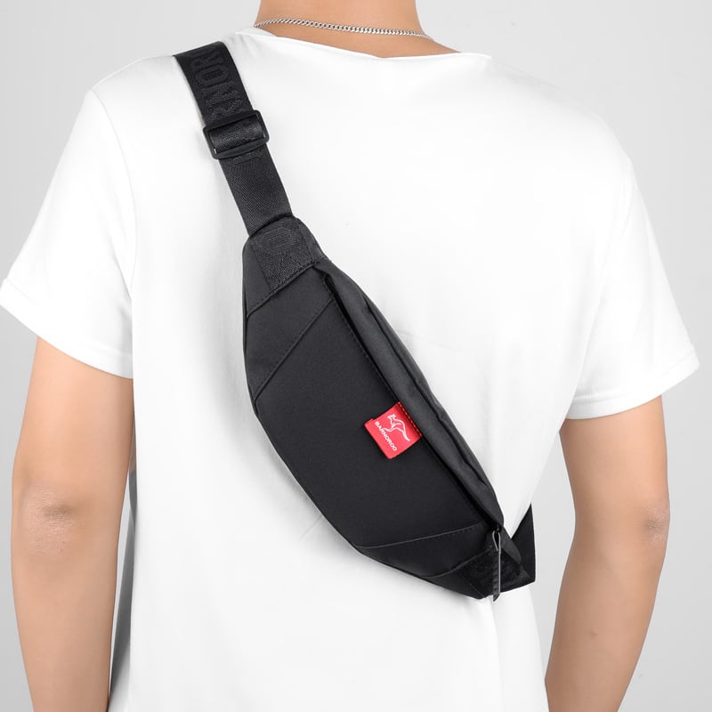 Мъжка чанта за гърдите BARNOROO, модел Y66, водоустойчива Oxford материя, полиестерна подплата