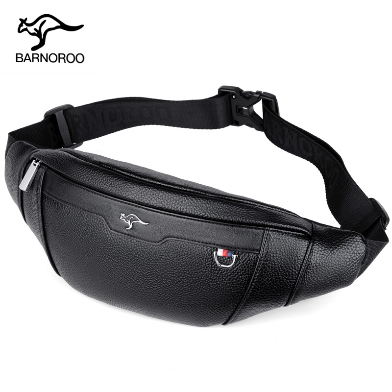 Мъжка чанта за гърдите BARNOROO, модел Y66, водоустойчива Oxford материя, полиестерна подплата