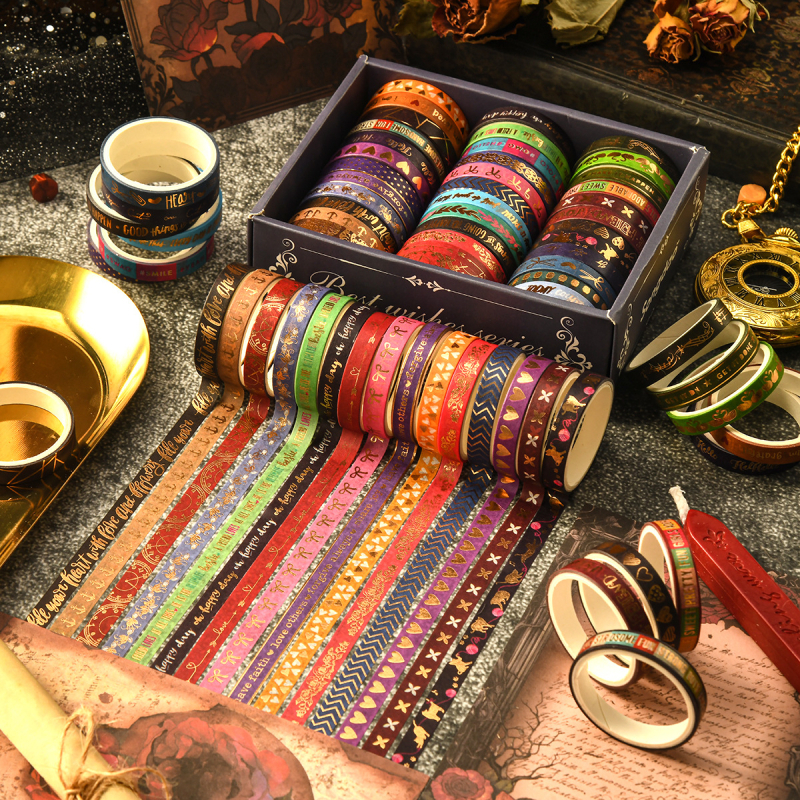 Heart Language serijos journalo washi juostelė, retro klasikinis DIY studentų rankų darbas, pritaikoma; storis 0,7 mm; pagrindinė medžiaga: popierius; neimportuota; leidžiami privatūs ženklai