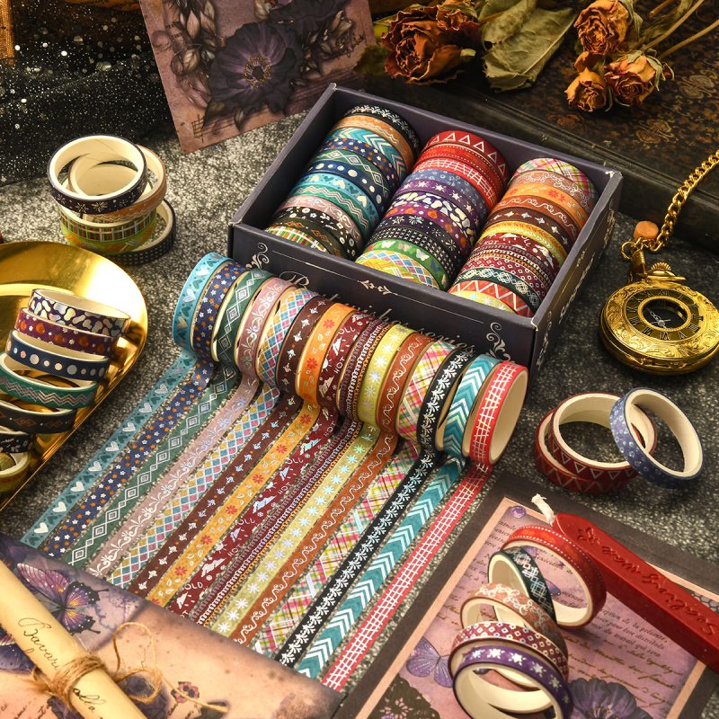 Heart Language serijos journalo washi juostelė, retro klasikinis DIY studentų rankų darbas, pritaikoma; storis 0,7 mm; pagrindinė medžiaga: popierius; neimportuota; leidžiami privatūs ženklai