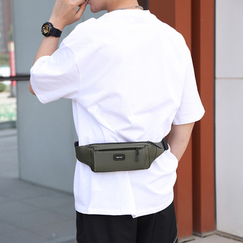 Vīriešu jostas soma, ielu stils, Oxford audums, aizsardzība pret zādzībām, zemestrīces izturība, slodzes samazināšana