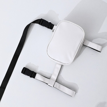 Τσαντάκι μηρού, πολυλειτουργικό, PU υλικό, κυβικό σχήμα, μοντέλο 001