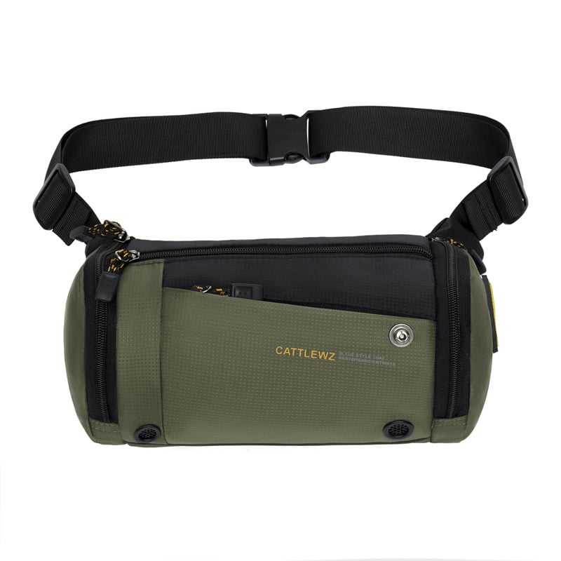 Мъжка презрамкова чанта, уличен стил, нейлон, полиестерна подплата, Sunshine Emperor, модел букви