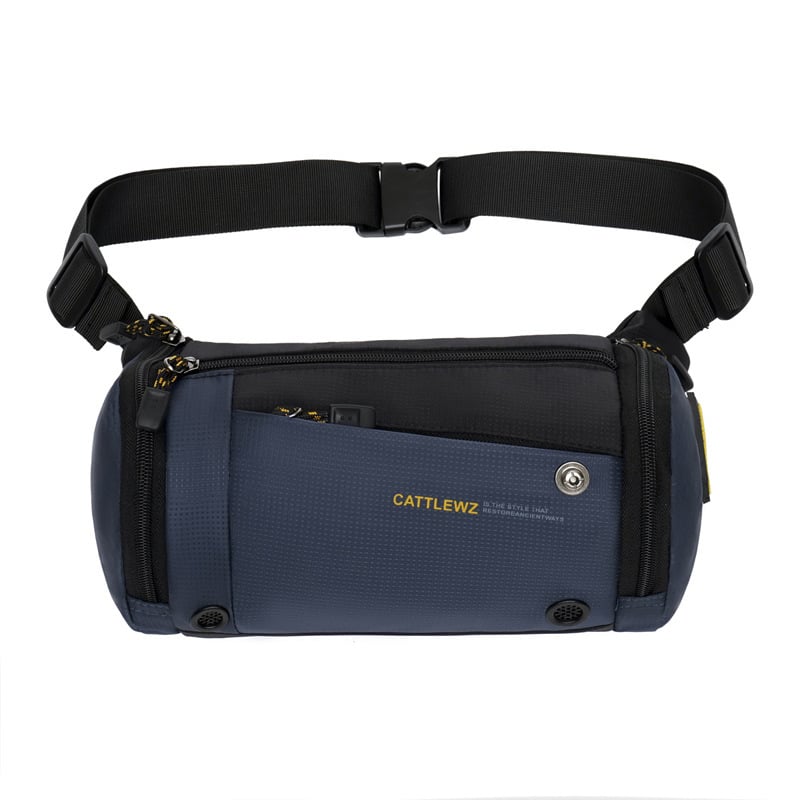 Мъжка презрамкова чанта, уличен стил, нейлон, полиестерна подплата, Sunshine Emperor, модел букви