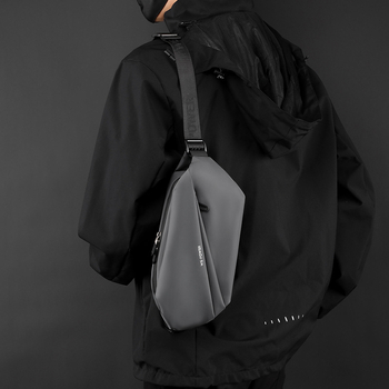 Мъжка чантичка за гърдите от найлон, водоустойчива и износоустойчива, асексуален стил