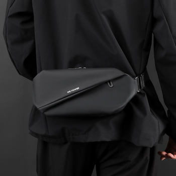 Мъжка чантичка за гърдите от найлон, водоустойчива и износоустойчива, асексуален стил