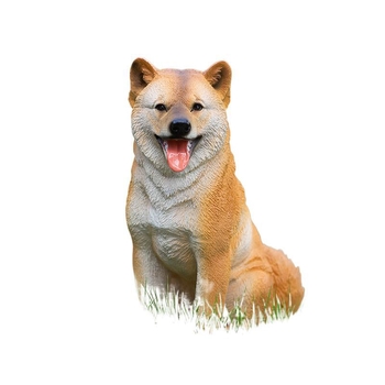 Άγαλμα σκύλου από ρητίνη — όρθιο μοντέλο για οικιακή και εξωτερική διακόσμηση (βεράντα, κήπος)