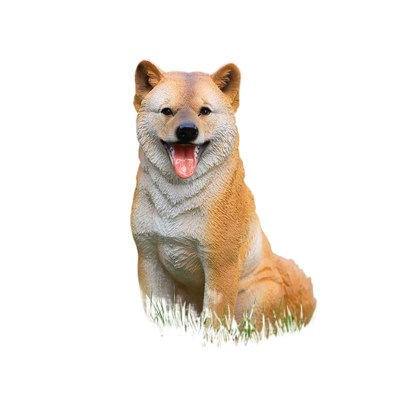 Άγαλμα σκύλου από ρητίνη — όρθιο μοντέλο για οικιακή και εξωτερική διακόσμηση (βεράντα, κήπος)