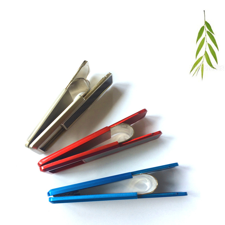 Пружинен монетник — Zhan Xin (неръждаема стомана 301; геометрична форма; персонализируема декоративна шарка)